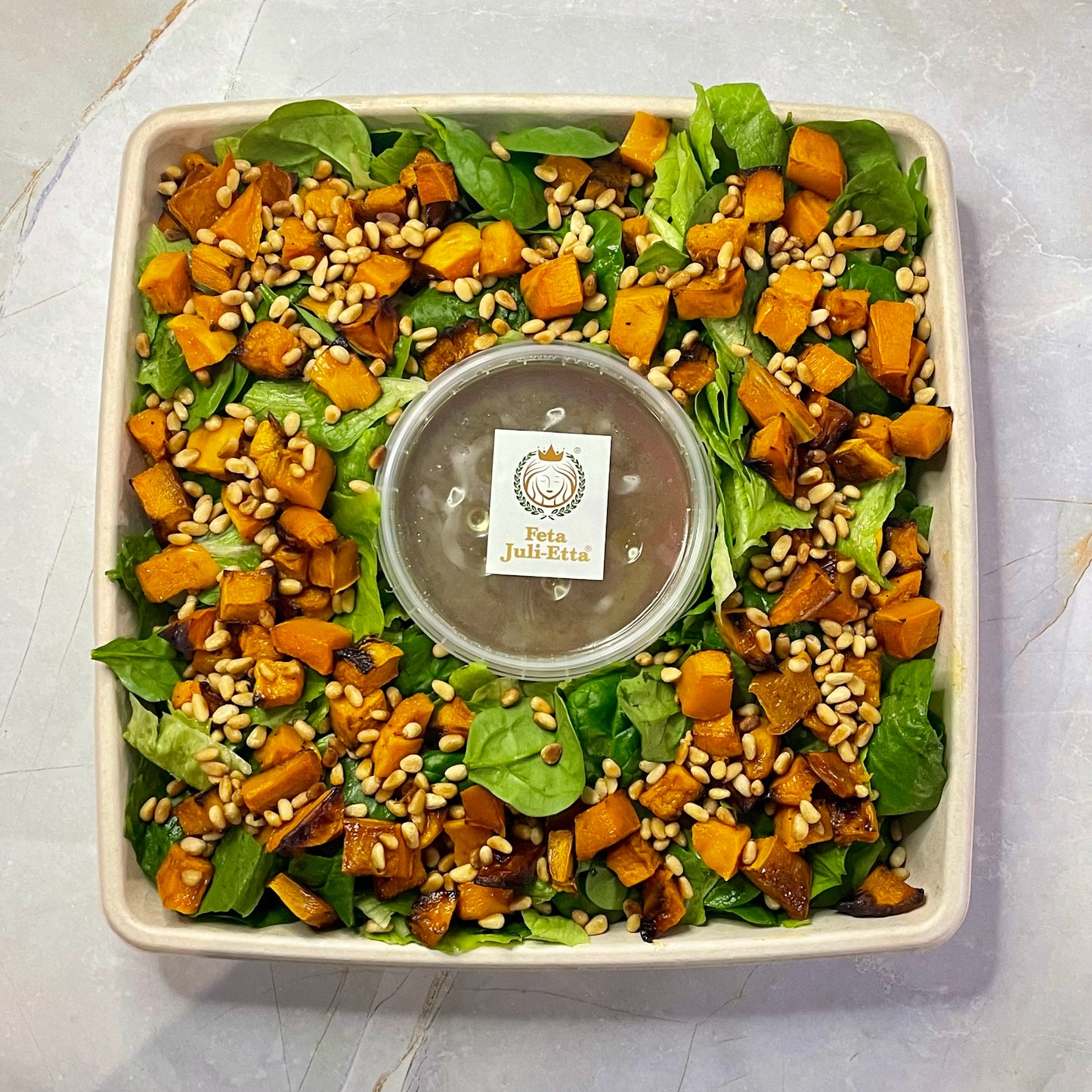 Fetta, Pumpkin & Pine Nut Salad
